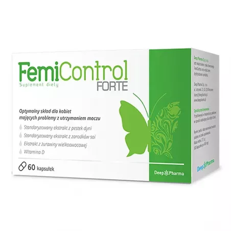 FemiControl forte x 60 kapsułek nietrzymanie moczu DEEP PHARMA SP. Z O.O.