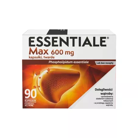 Essentiale Max 600 mg x 90 kapsułek wątroba