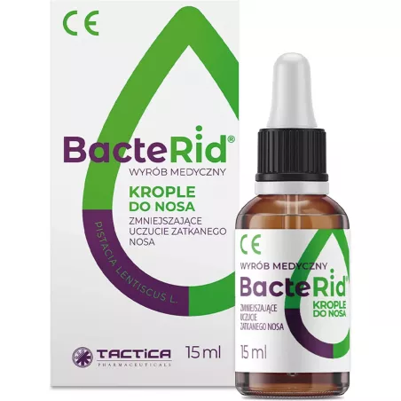 Bacterid x 15 ml krople do nosa leki na katar TACTICA PHARMACEUTICALS SP. Z O.O.