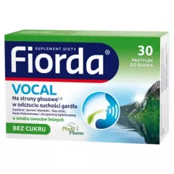 Fiorda Vocal owoce leśne x 30 pastylek do ssania leki na ból gardła i chrypkę PHYTOPHARM KLĘKA S.A.