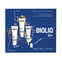 BIOLIQ 55+ zestaw krem na dzień, krem na noc, krem do okolic oczu ( data ważności 31.03.2026 ) do twarzy AFLOFARM FARMACJA PO...
