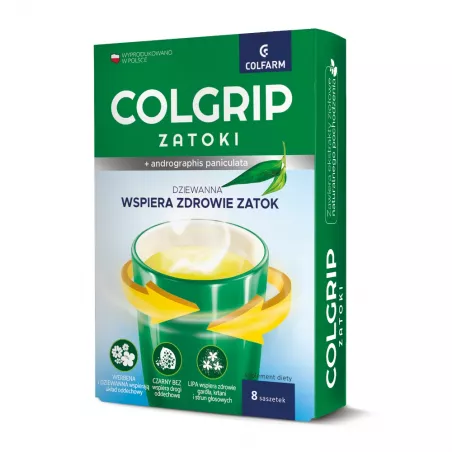 Colgrip Zatoki x 8 saszetki chore zatoki ZAKŁ. FARM. COLFARM S.A.