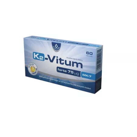 K2-Vitum forte 75 μg x 60 kapsułek osteoporoza OLEOFARM SP. Z O.O.