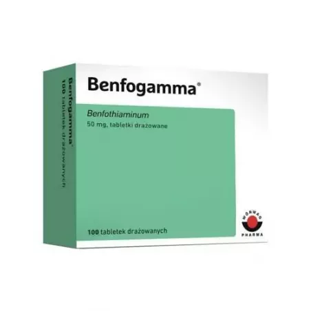 Benfogamma 50 mg x 100 tabletek drażowanych witaminy z grupy B WORWAG PHARMA GMBH & CO.KG