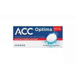 Acc Optima 600 mg x 10 tabletek musujących leki na kaszel SANDOZ GMBH