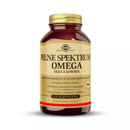Solgar Pełne Spektrum Omega x 120 kapsułek trany i oleje SOLGAR POLSKA SP. Z O.O.