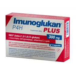 Imunoglukan P4H Plus x 5 kapsułek ( data ważności 31.08.2026 ) inne produkty