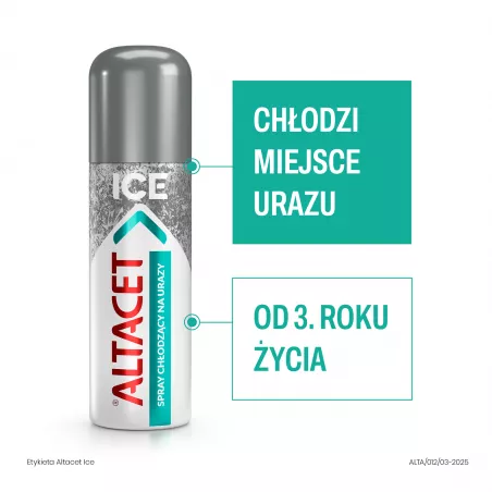 Altacet Ice spray x 130 ml ( data ważności 30.06.2026 ) stłuczenia i siniaki ICN POLFA RZESZÓW S.A.