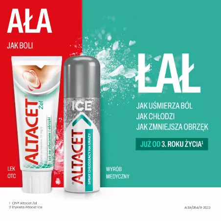 Altacet Ice spray x 130 ml ( data ważności 30.06.2026 ) stłuczenia i siniaki ICN POLFA RZESZÓW S.A.