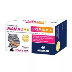 Mama DHA PREMIUM + 60 kapsułek witaminy dla kobiet w ciąży ADAMED PHARMA SPÓŁKA AKCYJNA