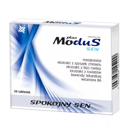 Modus Sen Plus x 30 tabletek Spokój i Sen PHARMACY LABORATORIES