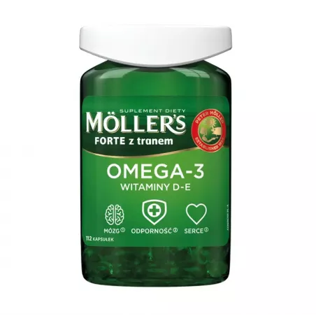 Mollers tran forte x 112 kapsułek naturalne preparaty na odporność ORKLA CARE S.A.