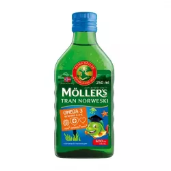 Mollers tran norweski 250 ml aromat owocowy naturalne preparaty na odporność ORKLA CARE S.A.