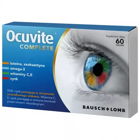 Ocuvite Complete x 60 kapsułek tabletki na wzrok BAUSH&LOMB