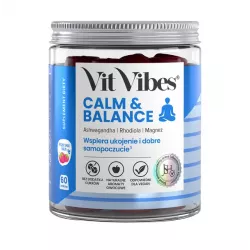 Vit Vibes Calm & Balance żelki x 60 sztuk Dobre samopoczucie ZAKŁADY FARMACEUTYCZNE POLPHARMA S.A.