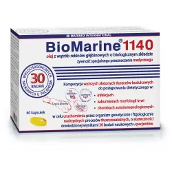BioMarine 1140 Olej z Wątroby Rekina x 60 kapsułek naturalne preparaty na odporność MARINEX INTERNATIONAL SP. Z O.O.