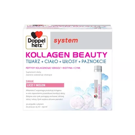 Doppelherz system KOLLAGEN BEAUTY płyn 30 ampułek Piękno QUEISSER PHARMA GMBH & CO.