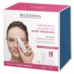Bioderma Sensibio zestaw + kosmetyczka do twarzy Bioderma