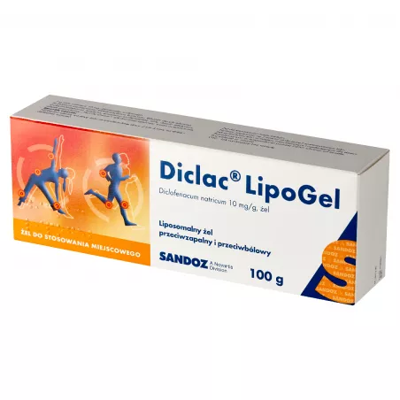 Diclac Lipogel żel 10 mg/g x 100 g Inpharm maści żele i plastry SANDOZ GMBH