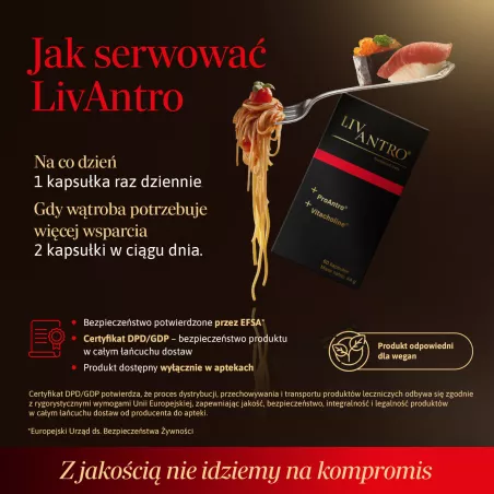 LivAntro x 60 kapsułek wątroba QPHARMA SP. Z O.O.