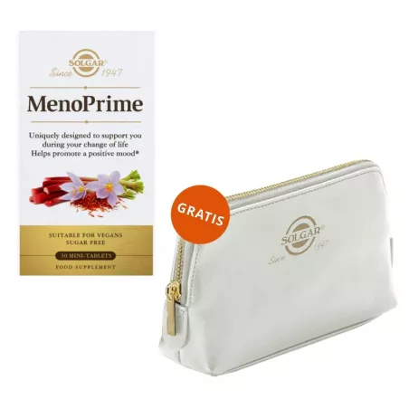 SOLGAR Menoprime x 30 tabletek + kosmetyczka Menopauza Andropauza SOLGAR POLSKA SP. Z O.O.