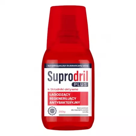 Suprodril Plus płyn do płukania jamy ustnej x 200g płyny do płukania ust S-LAB SP. Z O. O.