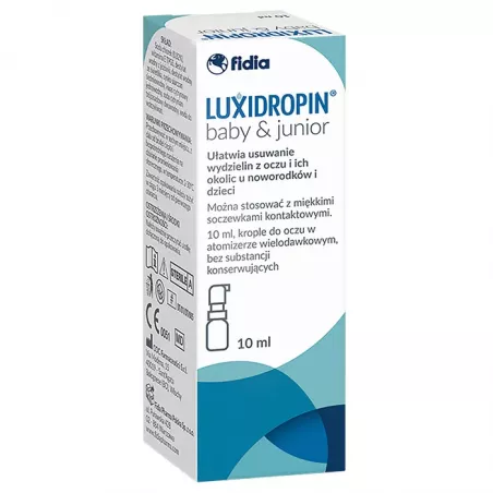 Luxidropin Baby & Junior krople do oczu x 10ml ( data ważności 31.08.2026 ) krople do oczu FIDIA PHARMA POLSKA SP.Z O.O.