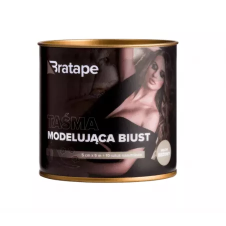 Bifarm Bratape taśma modelująca biust 5 cm x 5 m beżowa x 1 opakowanie Inne