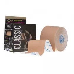 REA Tape Classic taśma kinezjologiczna 5 cm x 5 m beżowa x 1 sztuka Inne