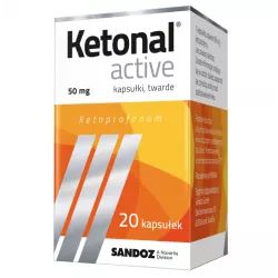Ketonal Active 50 mg x 20 kapsułek tabletki przeciwbólowe SANDOZ GMBH
