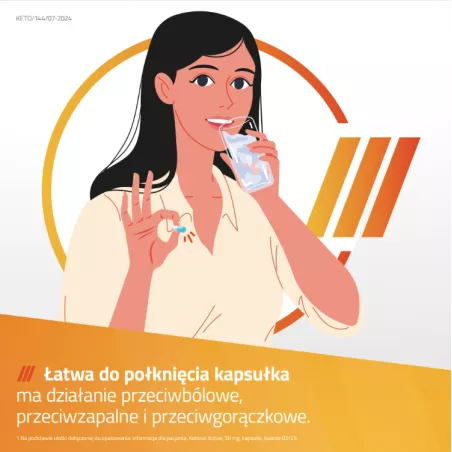 Ketonal Active 50 mg x 30 kapsułek tabletki przeciwbólowe SANDOZ GMBH