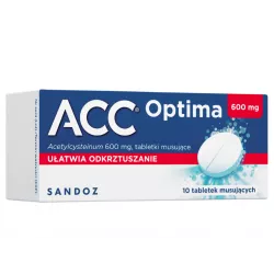 Acc Optima 600 mg x 10 tabletek musujących leki na kaszel SANDOZ GMBH