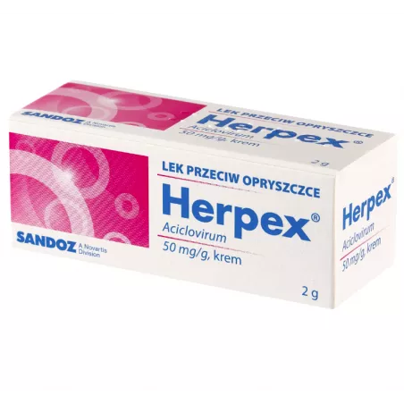 Herpex krem 50mg/g x 2 g opryszczka SANDOZ GMBH