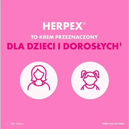 Herpex krem 50mg/g x 2 g opryszczka SANDOZ GMBH