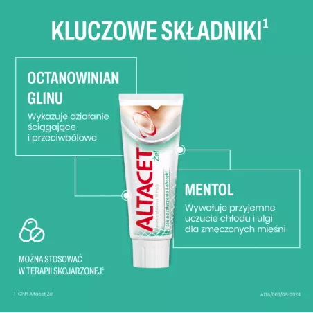 Altacet żel x 75 g stłuczenia i siniaki LEK S.A.