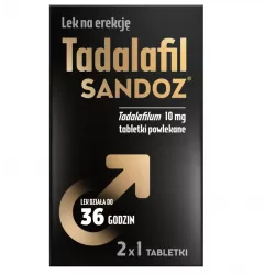 Tadalafil Sandoz 10 mg x 2 tabletki powlekane Potencja⁸³ SANDOZ GMBH