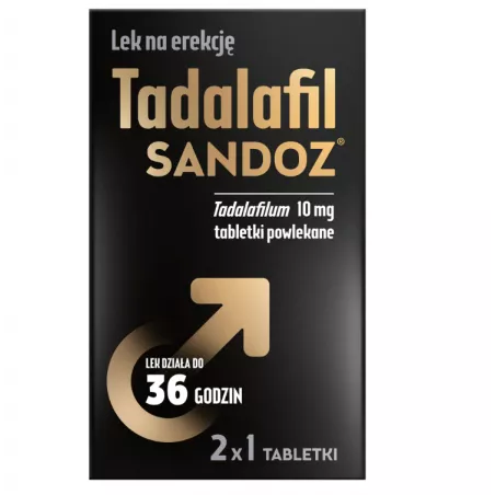 Tadalafil Sandoz 10 mg x 2 tabletki powlekane Potencja⁸³ SANDOZ GMBH