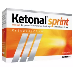 Ketonal Sprint granulat 25mg x 12 saszetek granulaty saszetki SANDOZ GMBH