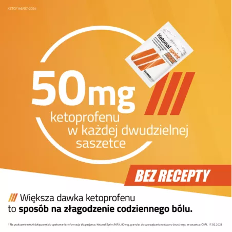 Ketonal Sprint Max granulat do sporządzania zawiesiny x 12 saszetek granulaty saszetki SANDOZ GMBH