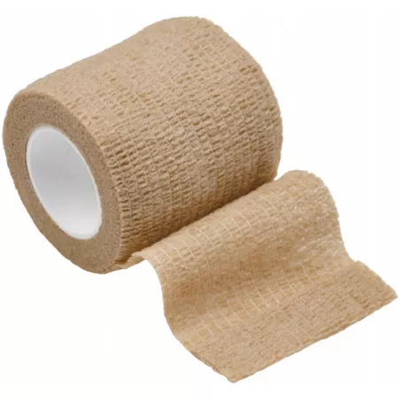 REA Tape bandaż kohezyjny beżowy 5cm x 4,5m x 1 sztuka Opatrunki i art. higieniczne