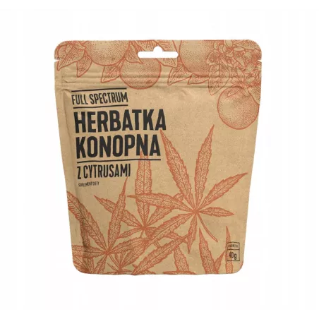 Cosma Full Spectrum Herbatka konopna z cytrusami x 40g Konopie Cosma S.A.