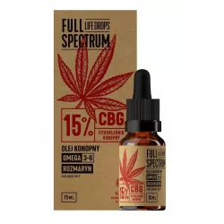 Cosma Full Spectrum Life Drops Olej Konopny CBD 15% x 15ml Konopie Cosma S.A.
