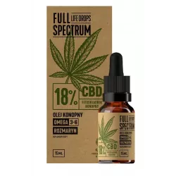 Full Spectrum Olej Konopny CBD 18% x 15ml Konopie Cosma S.A.