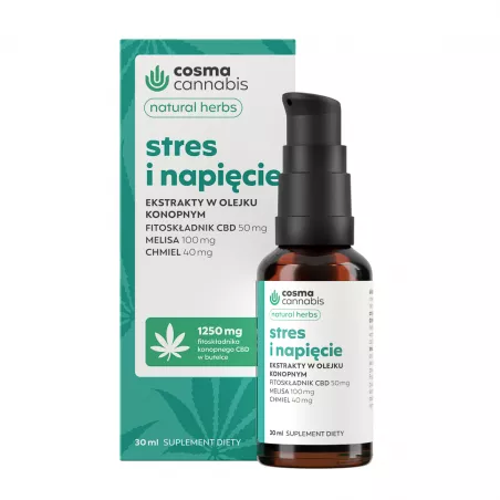 Cosma Cannabis Natural Herbs Stres i Napięcie x 30 ml Konopie Cosma S.A.