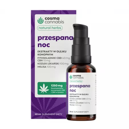 Cosma Cannabis Natural Herbs Przespana Noc x 30ml Konopie Cosma S.A.