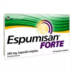 Espumisan Forte 240 mg x 20 kapsułek preparaty na wzdęcia BERLIN CHEMIE AG