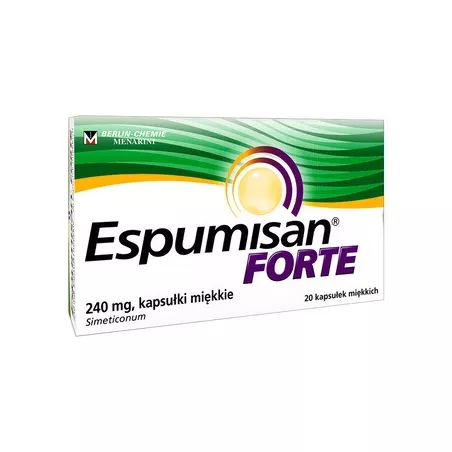 Espumisan Forte 240 mg x 20 kapsułek preparaty na wzdęcia BERLIN CHEMIE AG