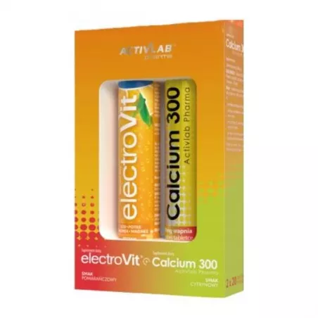 ElectroVit Pomarańcza+ Calcium 300 Cytryna x 1 zestaw Elektrolity Activlab Sp. z o.o.