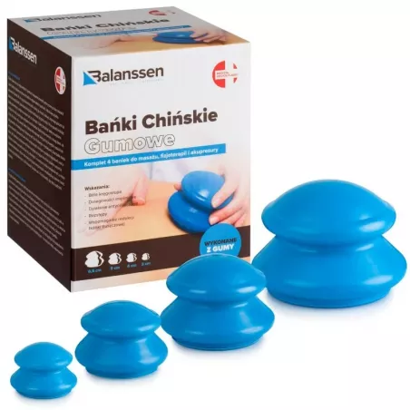 Balanssen bańki chińskie gumowe x 4 sztuki Inne
