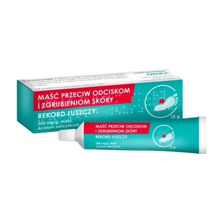 Maść na odciski rekord łuszczy x 15 g odciski ZAKŁAD FARMACEUTYCZNY AMARA SP. Z O.O.